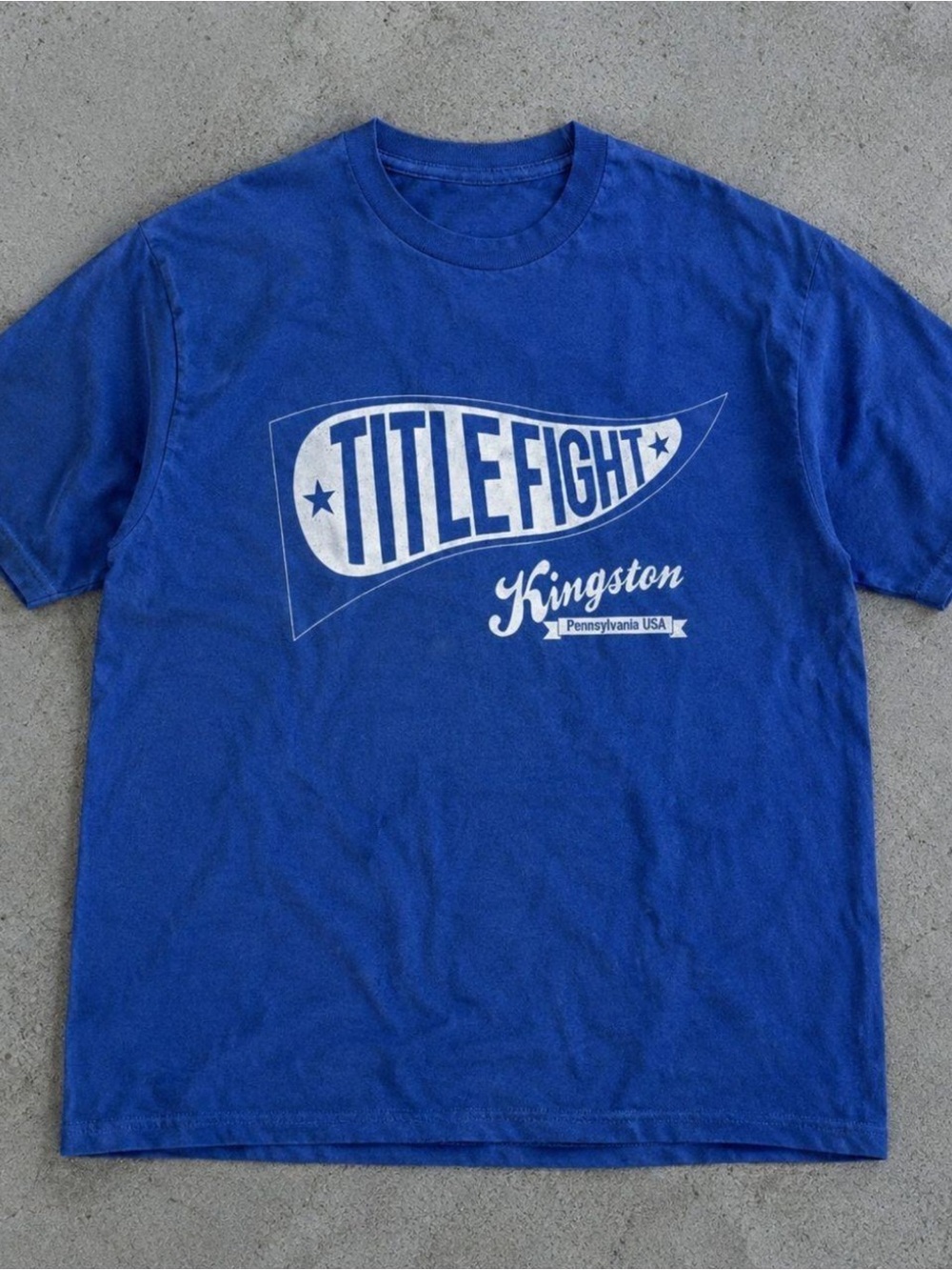 Gildan Royal Blue 'Title Fight' Graphic Tee